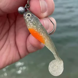 5 uds Softbait 8,8 cm/5g pesca de agua dulce salada sábalo suave silicona negro pececillo gusanos Wobblers señuelos artificiales plantillas de lubina