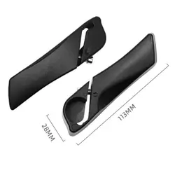 Manillar de bicicleta de aluminio duradero con funda negra