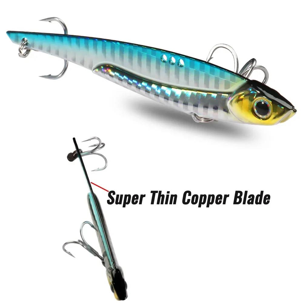 2 Stuks Vib Lokt Kit 20G 25G 30G Metalen Jig Spinner Zinkende Blade Vibetion Super haak Pesca Visgerei Doos Lepel Aas Set - imagen 5