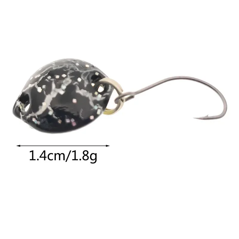 OUTKIT 1 Uds Multicolor 1,4 cm 1,8g Mini señuelo tipo cuchara cebo duro Spinnerbait Isca Artificial Pesca Wobblers aparejos de Pesca con mosca - imagen 2