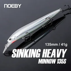 NOEBY Jerkbait Wobbler hundido 41g para lubina