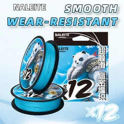 Línea de pesca trenzada de 12 hebras YGKX, línea de PE multifilamento de 0,128mm-0,438mm, 100/150/200M, línea de pesca azul de 13LB - 79LB, pesca de carpa