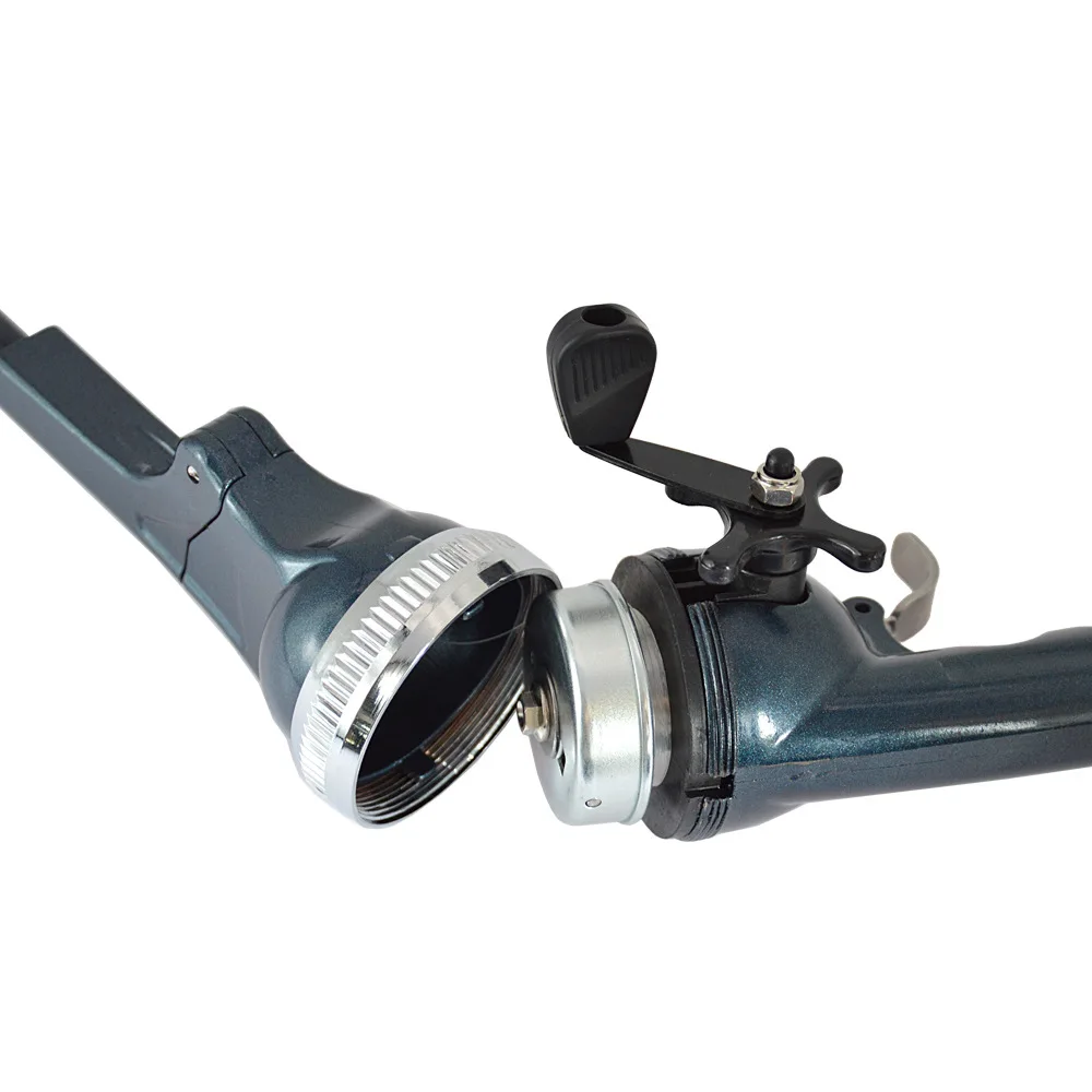 Mini caña de pescar plegable portátil, postes telescópicos de resina epoxi con línea de carrete, cañas de viaje para peces, 1,3 M, 1 Juego - imagen 4