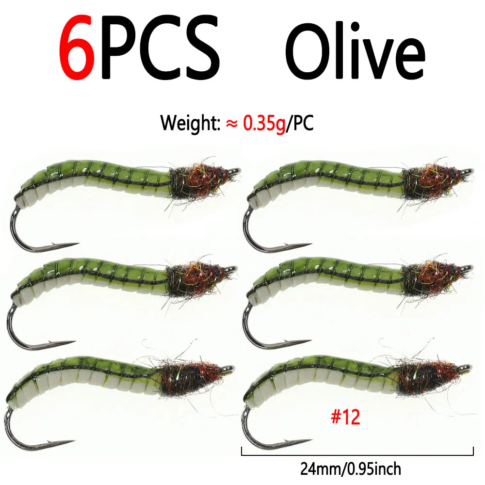 6pcs Olive