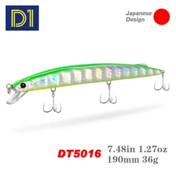 Jerkbait D1 190mm 36g – Señuelo para lubina y atún