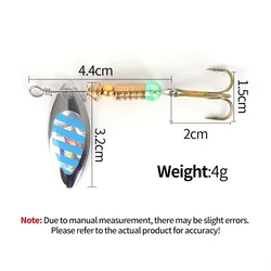 10 unids/lote señuelo giratorio cuchara de Metal 4 a 9g Spoonbait Crankbaits Wobblers de pesca para Lucio conjunto de ganchillo aparejos de cebo