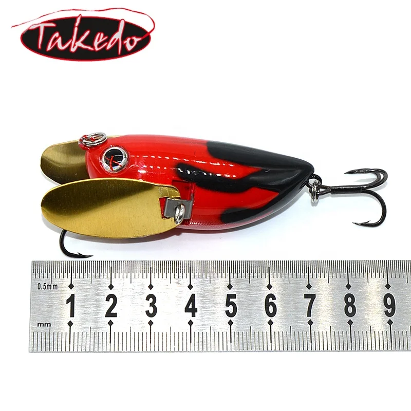 TAKEDO YH01 6CM 12,5G Crankbait cebo duro colgante señuelo de pesca Whopper Popper Señuelos de pesca Topwater Swimbait - imagen 4