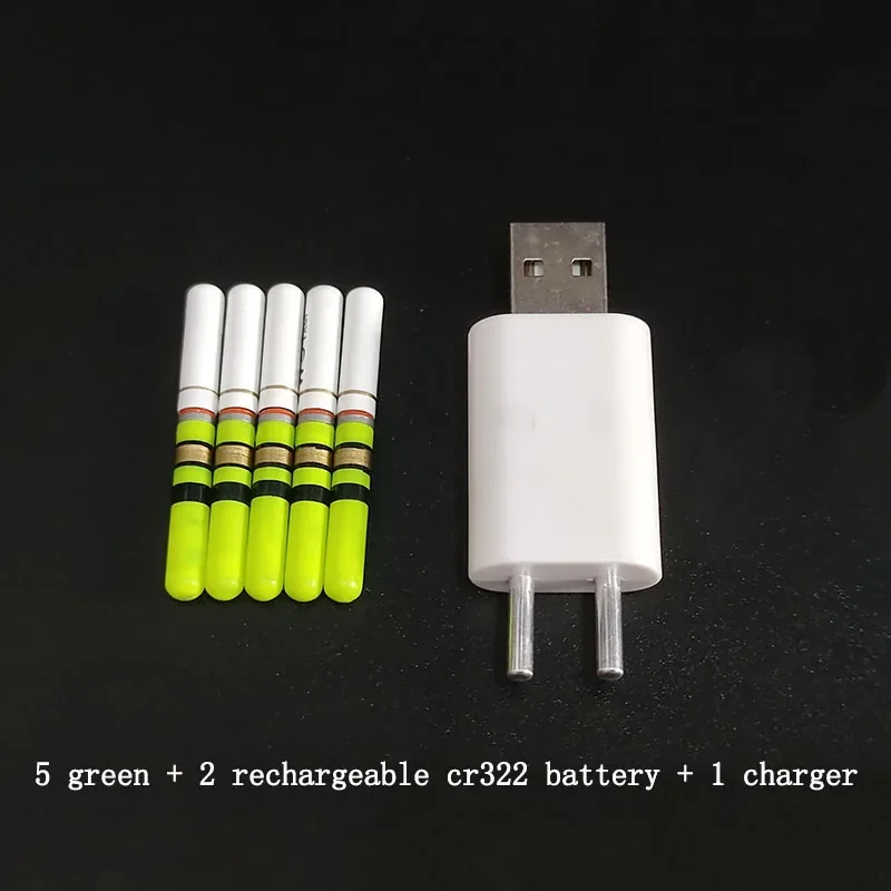 green and 2 battery