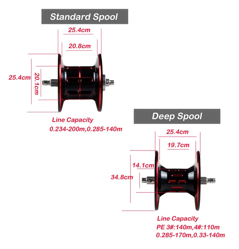 Carrete Baitcaster 9BB 5,4:1 Multiplicador Agua Salada - imagen 3