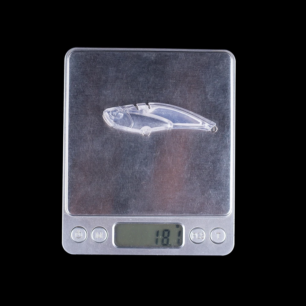 Hanlin-cebos duros de hundimiento sin pintar, cebos artificiales, Crankbait, aparejos en blanco, 10/20 piezas, 7CM, 18G - imagen 3