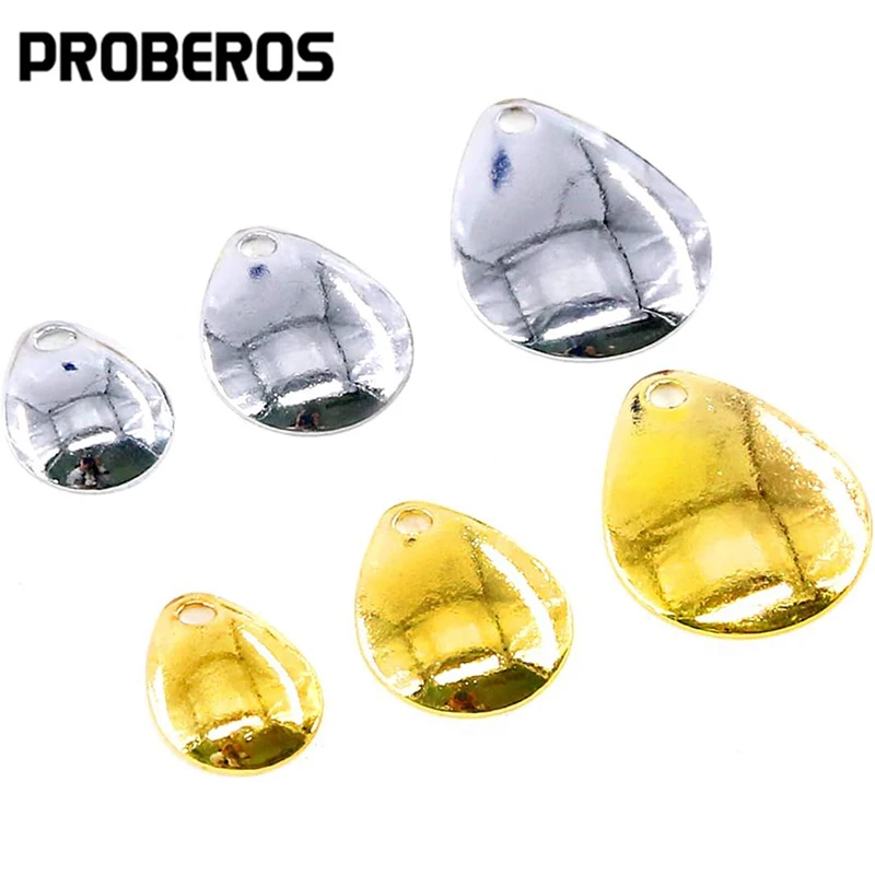 20 piezas Mini señuelos tipo cuchara de pesca 0,5g 0,8g hoja de Metal fina dorada y plateada para trucha señuelo ultraligero 11-17mm cebo de alta reflexión