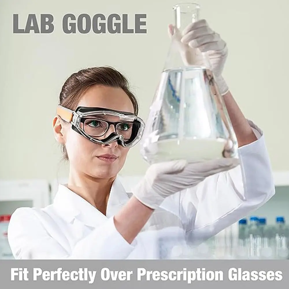 Gafas de seguridad grado industrial con lentes transparentes antivaho - imagen 3