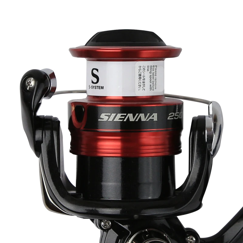 Shimano-carrete de Pesca giratorio Sienna Original para agua de mar, agua dulce, ar-c, engranaje 3D, aparejos de Pesca, 500-4000 - imagen 3