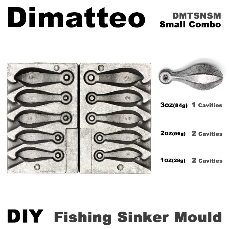 Molde plomo pargo Dimatteo DMTSNSM – 5 cavidades