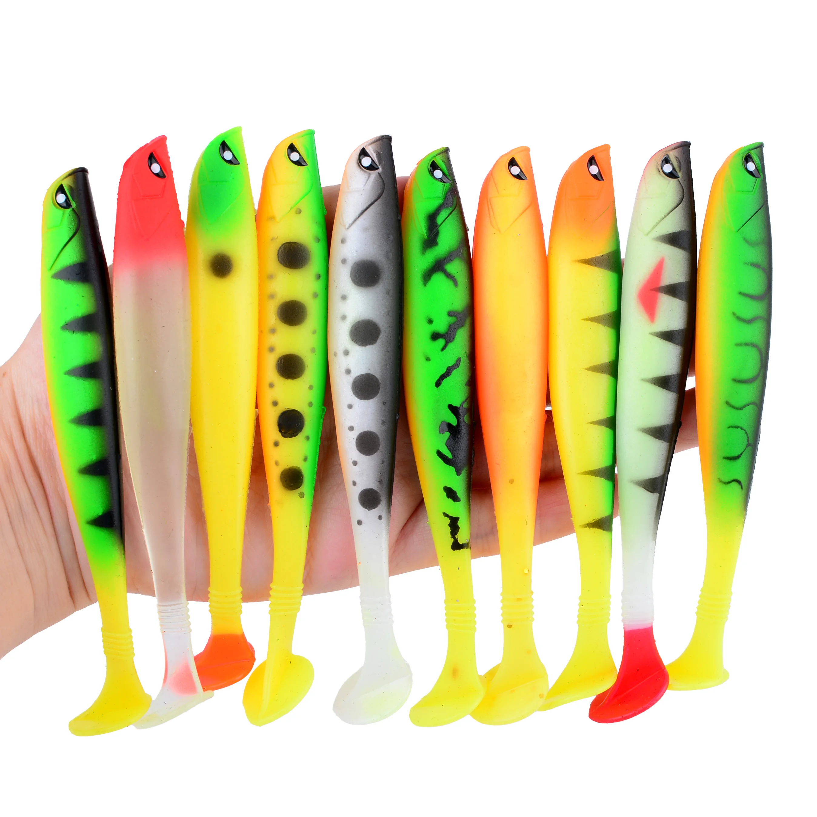 1 unidad de cebo blando de 9g y 12cm, Jig Wobbler, Señuelos de Pesca, sábalo japonés, Swimbaits, cebo Artificial, Jig Head, pesca con mosca, pez de goma de silicona - imagen 5