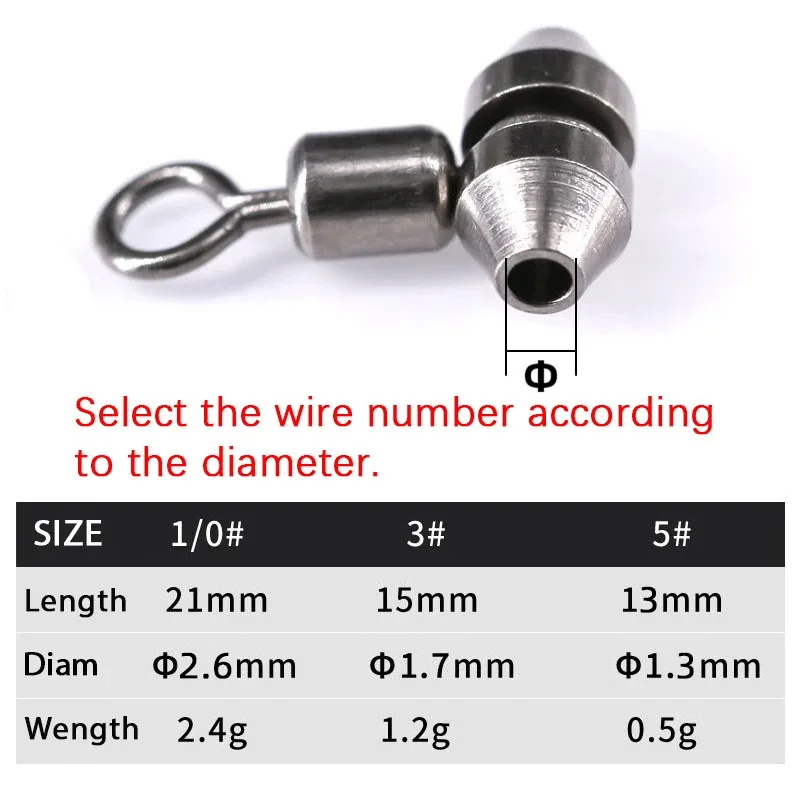 BRAVMACK suministros de pesca giratoria ballena roja rodamiento de bolas giratorios cabeza de cobre mosquetones costeros para accesorios de pesca - imagen 2