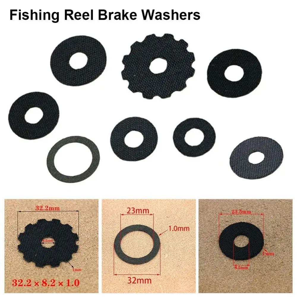 Arandelas de freno de carrete de pesca de fibra de carbono 2025, arandelas de arrastre negras de 0,5mm, herramientas de pesca, accesorios para exteriores, 1 Uds. - imagen 4