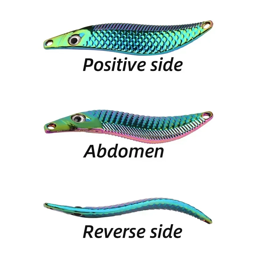 Explore los diseños vibrantes de estos señuelos de pesca con su abdomen positivo distintivo y los lados reversos