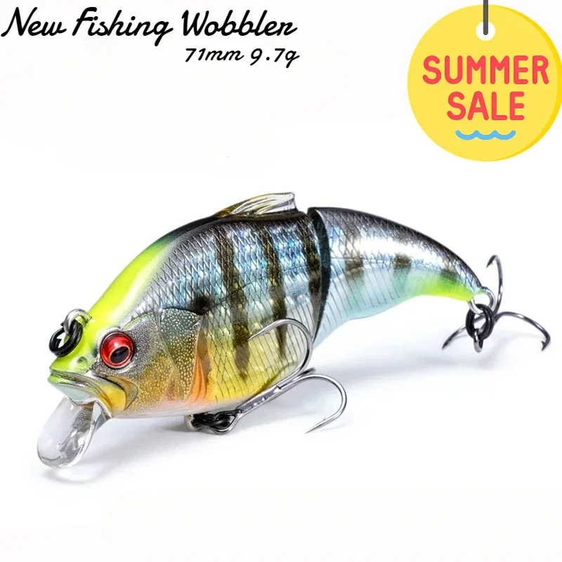 ALASICKA 71mm/9,7g flotante Mino nuevo corredor de carretera 3D ojo de pez reforzado Triple ganchos mordida de urdimbre boca de caballo cebo duro Artificial - imagen 3