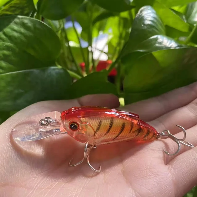 Señuelos de Pesca Crankbait de 55mm y 9,5g, Wobblers flotantes de superficie, cebo duro Artificial para Lucio, lubina, equipo de Pesca de plástico - imagen 2