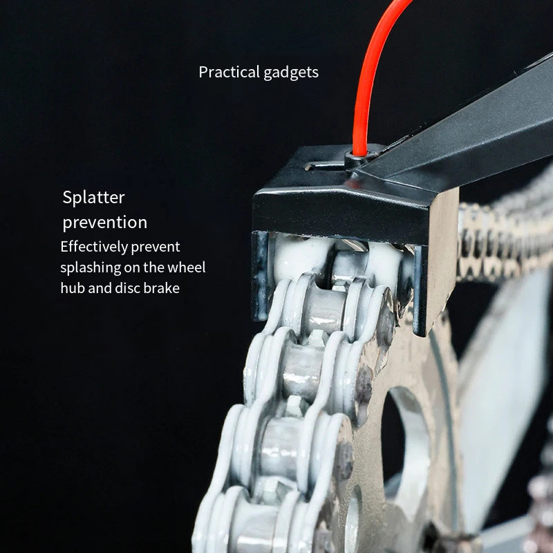 Herramienta engrasadora de lubricante para cadena de motocicleta, limpiador de cadena de cera sin desorden, accesorio, aplicador posicionador de soporte de paja lubricante - imagen 2