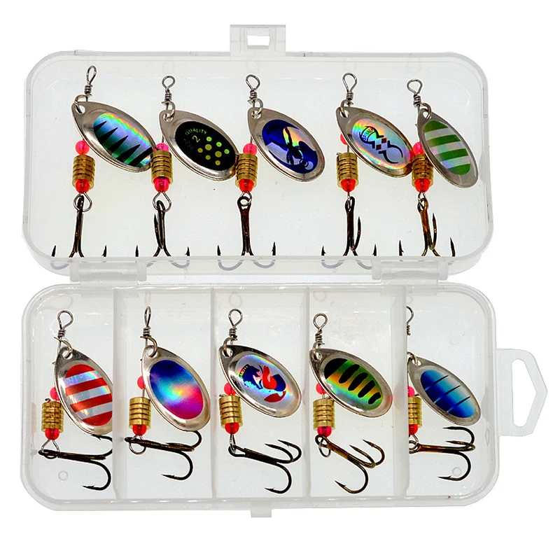 Cuchara spinner metálica lubina y lucio – Señuelo pesca agua dulce