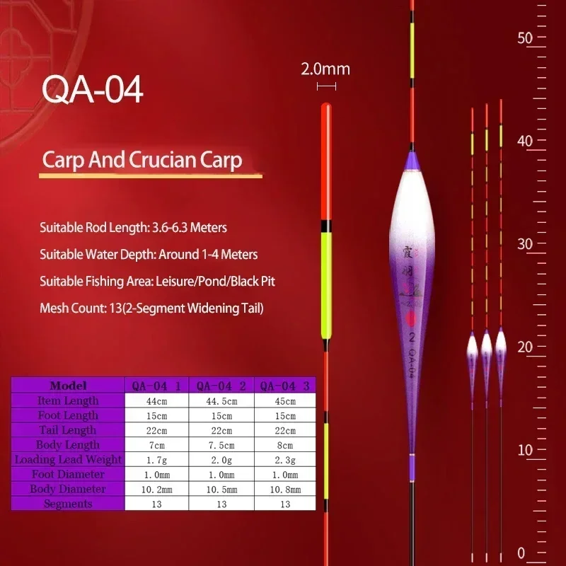 6 unids/lote conjunto de flotador de pesca boya llamativa flotador Vertical Bobber caja de deriva flotante río accesorios especiales de aparejos de pesca - imagen 2