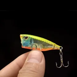 Mini Popper CrankBaits Señuelos Superficie Pesca Carpa