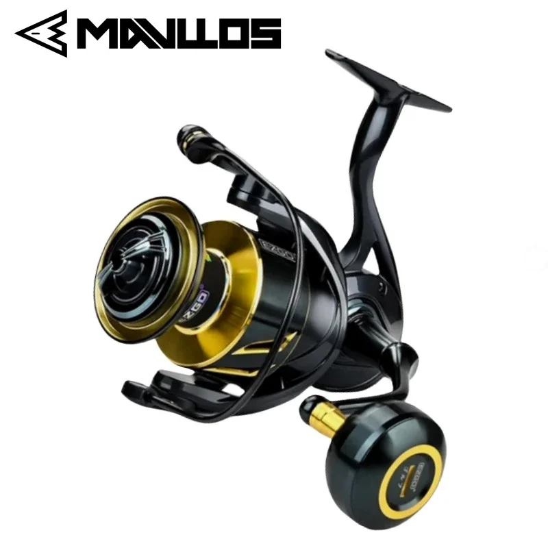 Mavllos-carrete de pesca de atún EZGO, con mango de tornillo, potencia de 27kg, relación 5,2: 1, anticorrosión, para Jigging en agua salada, carrete giratorio de Grouper - imagen 2
