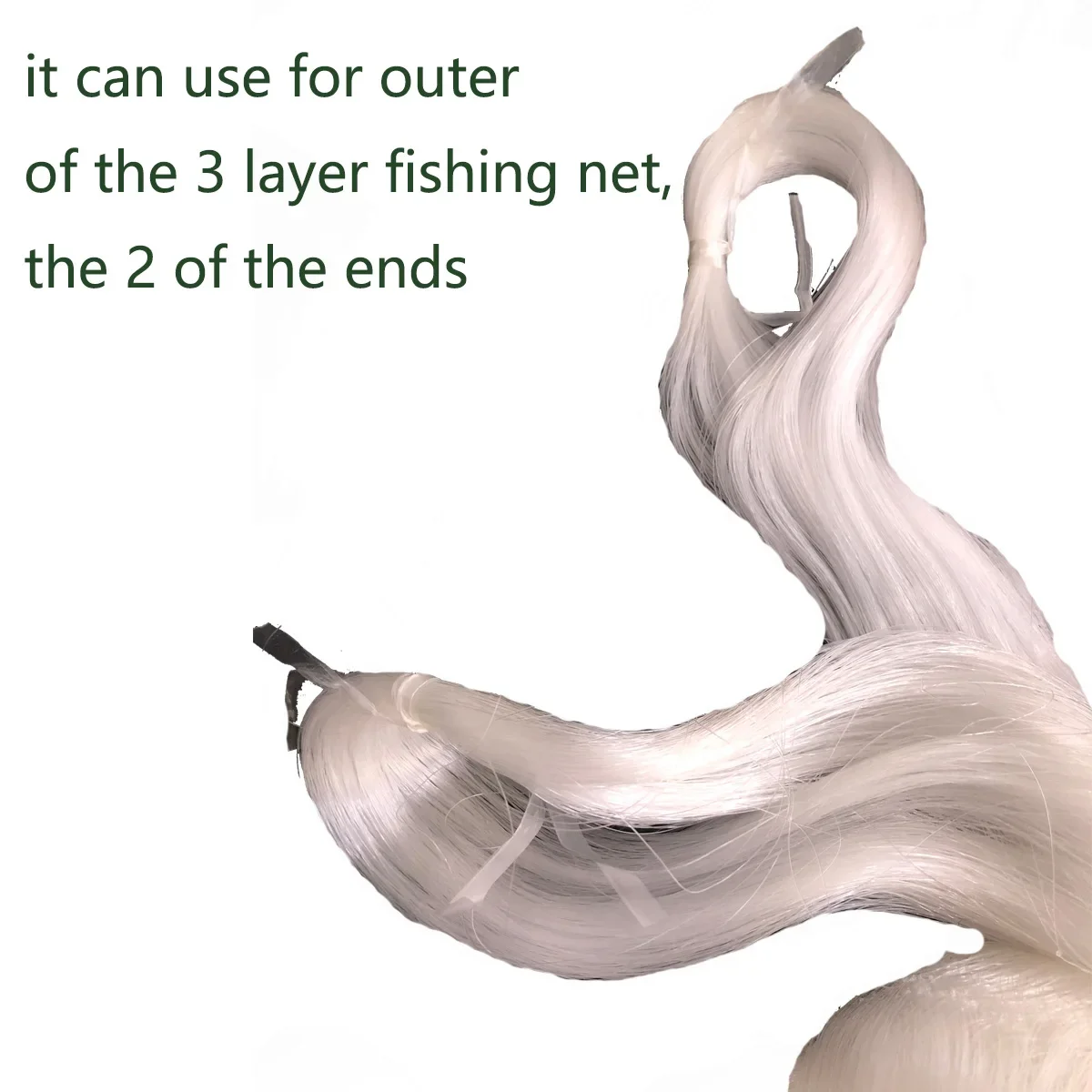 Espesor 0,12mm-0,2mm red de pesca productos semiacabados red de pesca monofilamento red de nailon enmalle capa exterior para rejilla - imagen 3