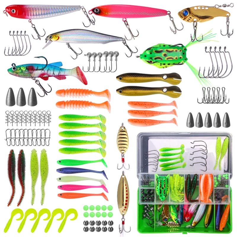 WEIHE Kit Pesca Señuelos Caja y Accesorios - imagen 4