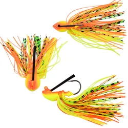 Spinnerbait Buzzbait negro sin púas boca grande para lubina y lucio