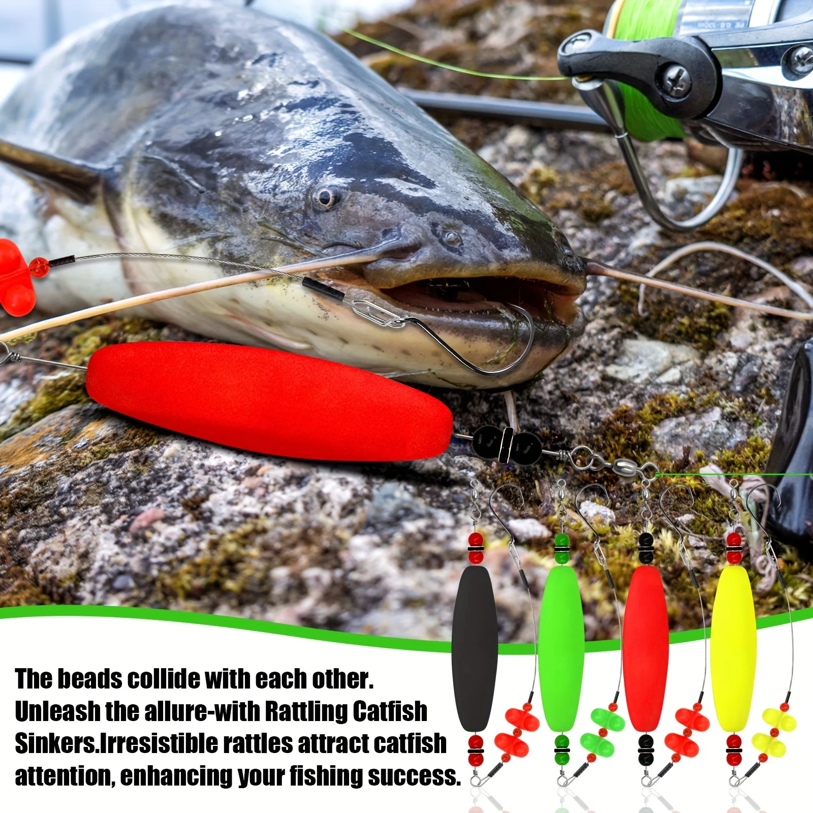 Kit Santee Rig – Aparejo flotante para siluro con flotador sonajero - imagen 5