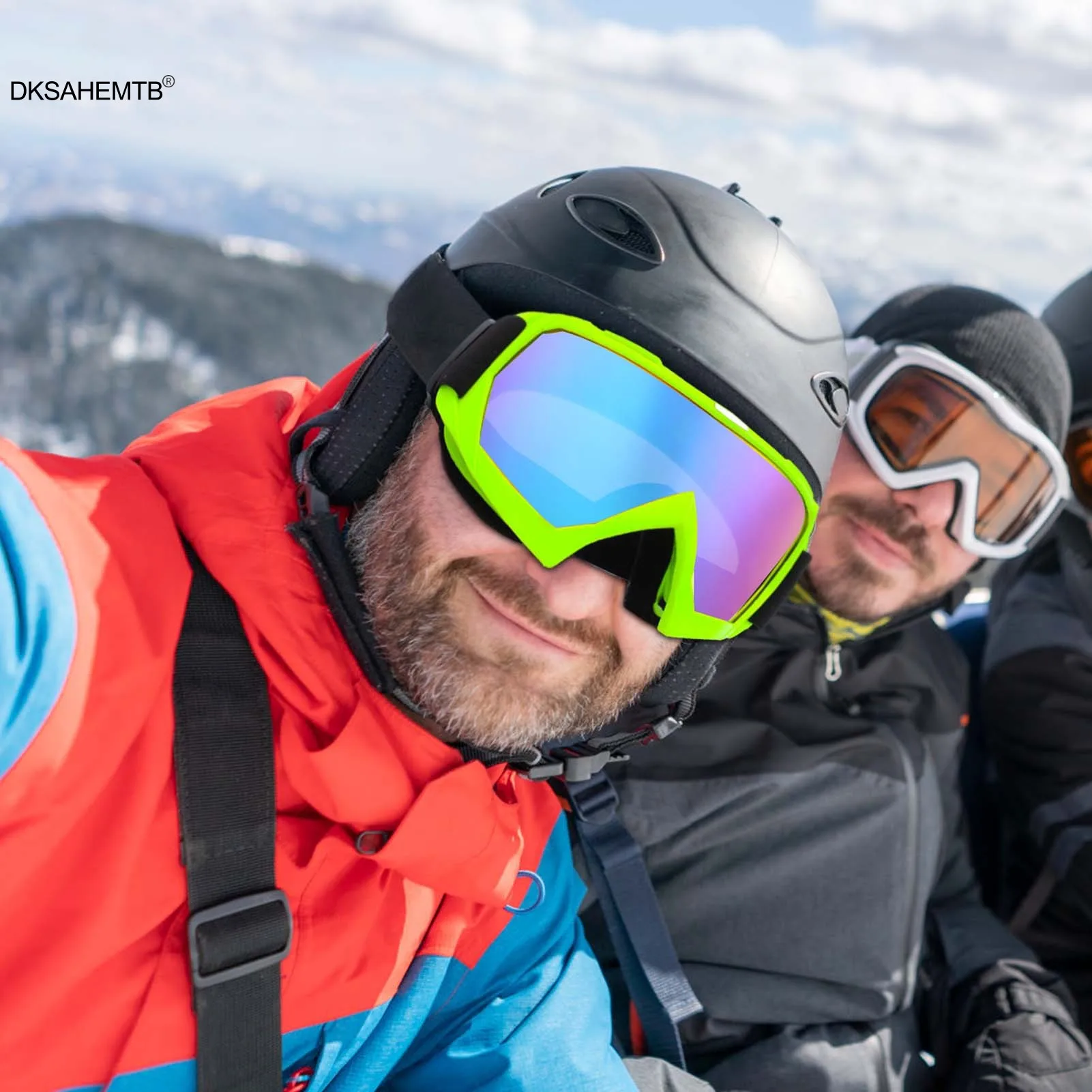 Gafas de esquí a prueba de viento, gafas de esquí de invierno a la moda, máscara facial a prueba de viento para deportes al aire libre, accesorios deportivos de invierno prácticos - imagen 2