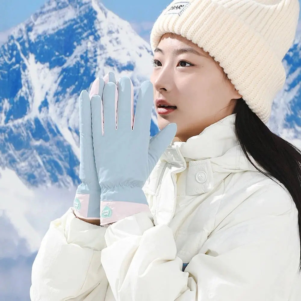 Guantes de nieve duraderos, guantes cálidos de invierno para montar con pantalla táctil, guantes de esquí antideslizantes impermeables para montar - imagen 4