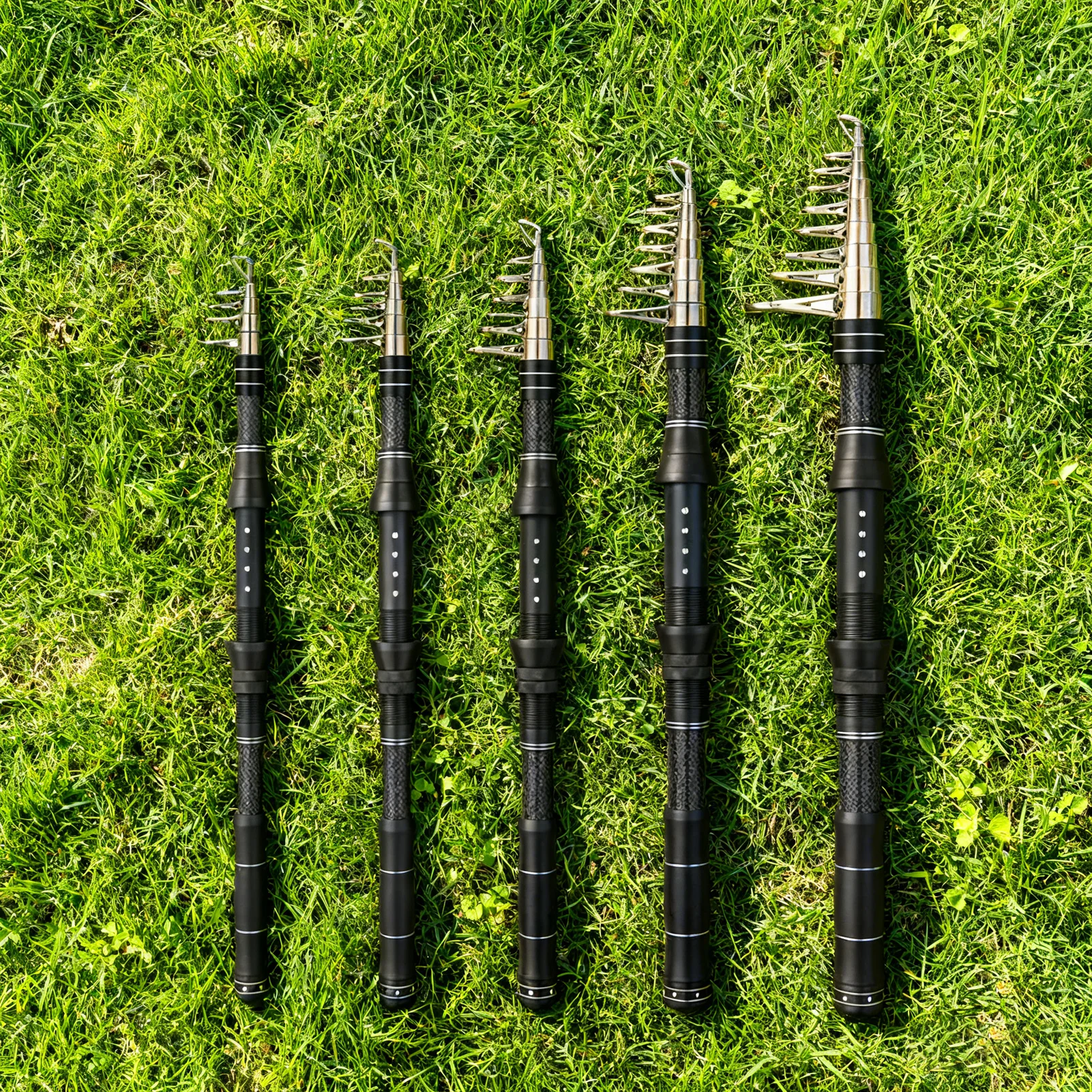 Caña de pescar telescópica portátil, caña de pescar Universal de fibra de carbono Luya de 1,8/2,4/3,0 m para uso en agua dulce y salada - imagen 3