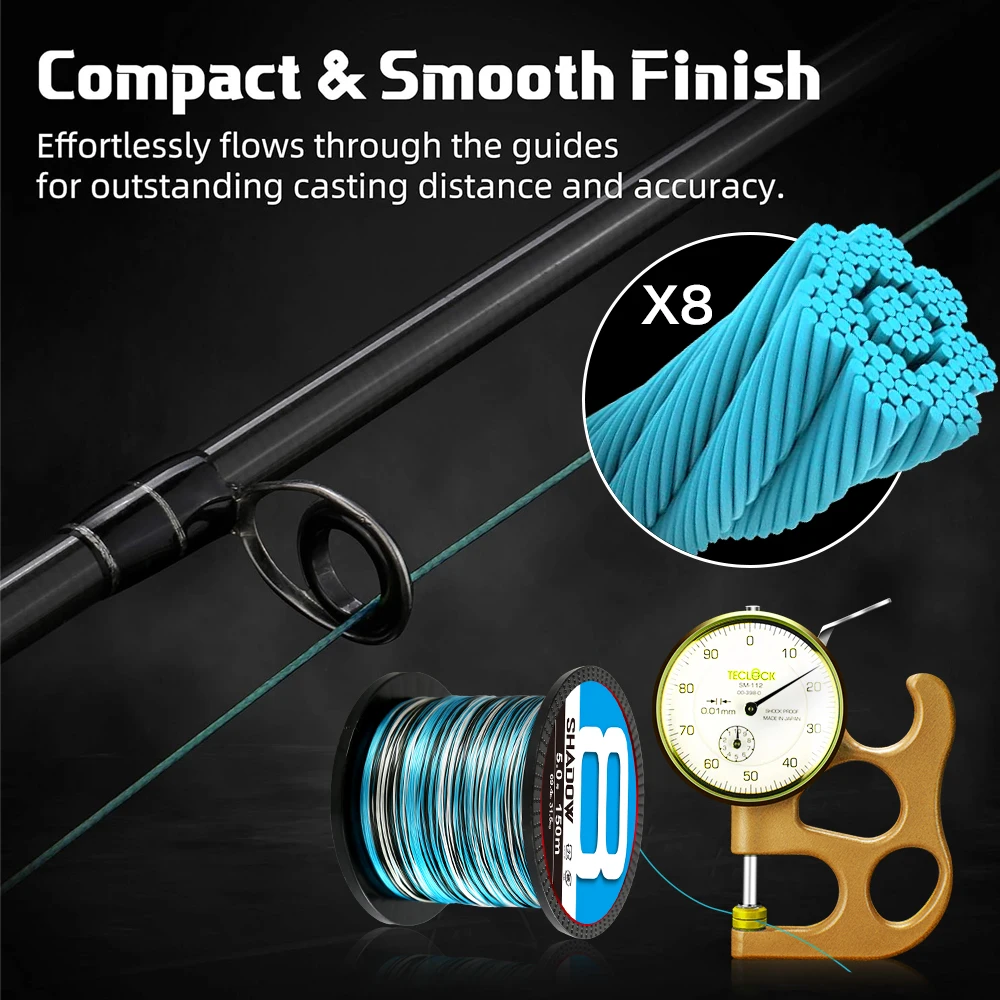X8 Super Camo 8 hebras trenzado PE 1000M 500M 300M Japón línea multifilamento suave equipo de pesca de carpa pesca - imagen 3