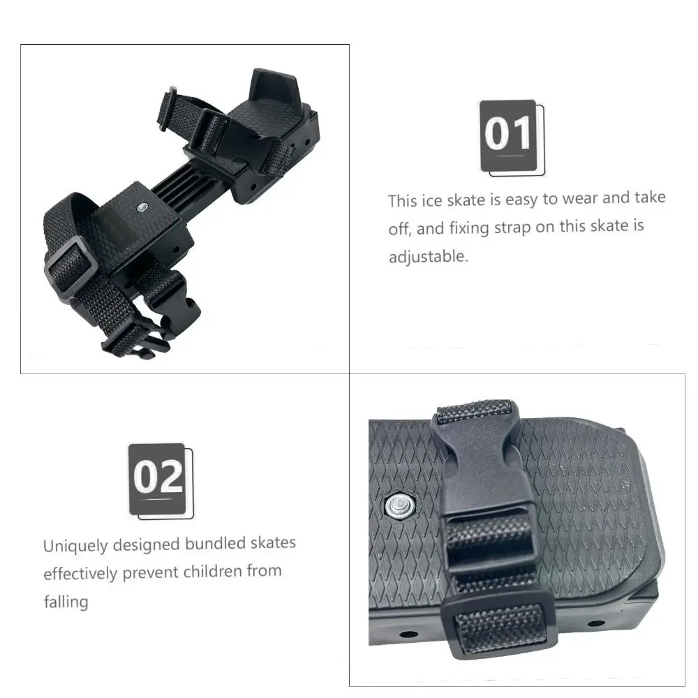 Patines de hielo profesionales galvanizados para niños, patines universales estables, zapatos de entrenamiento ajustables, Unisex