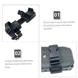 Patines de hielo profesionales galvanizados para niños, patines universales estables, zapatos de entrenamiento ajustables, Unisex