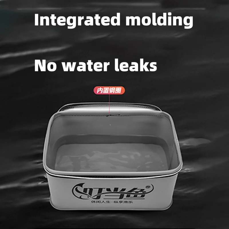 Caja de bolsa de pesca EVA multifunción, cubo plegable para peces vivos, 4L, 6L, 10l, 14l, contenedor de agua, herramientas de aparejos de pesca, estuche de almacenamiento - imagen 2