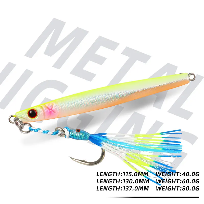 Plantilla de Metal Magic Works, 40g, 60g, cebo Artificial, productos de pesca, plantilla para mar, señuelos de peces falsos, aparejos de pesca de lubina, señuelo profesional - imagen 3