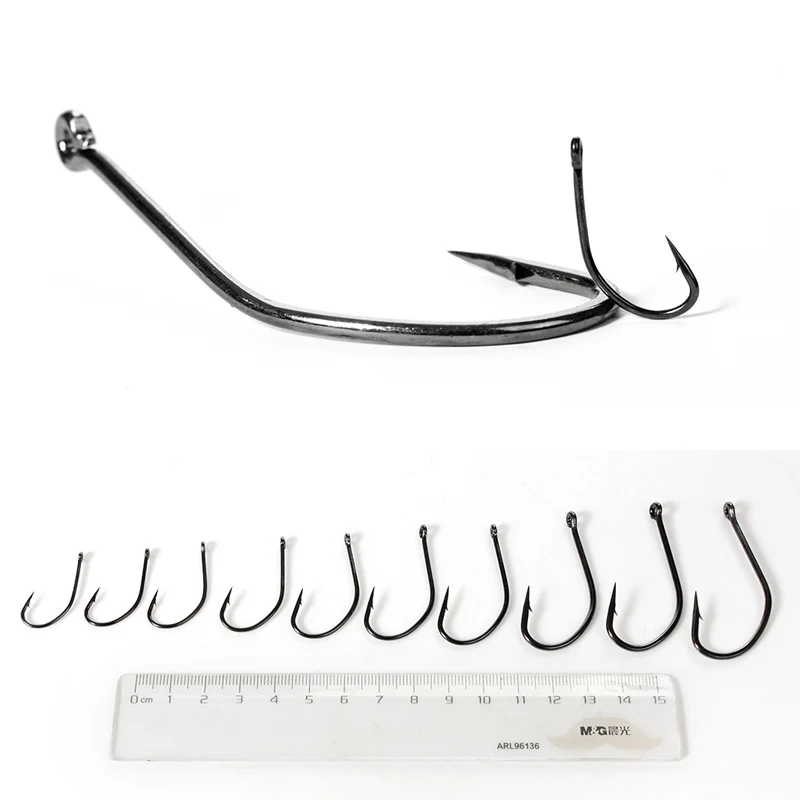 1 paquete de anzuelos de pesca de LS-9939, accesorios de equipo de pesca de agua salada, anzuelos de pesca con cabeza de plantilla, anzuelos de carpa japonesa, anzuelos de calamar - imagen 5