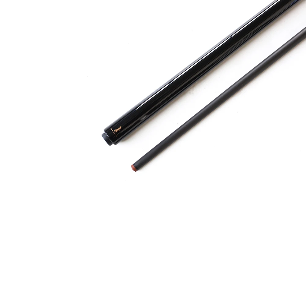 Taco de fibra de carbono 1/2 Break Uniloc, punta de baquelita, 12,9mm, férula negra, 147cm, 19oz, tecnología negra, billar - imagen 3