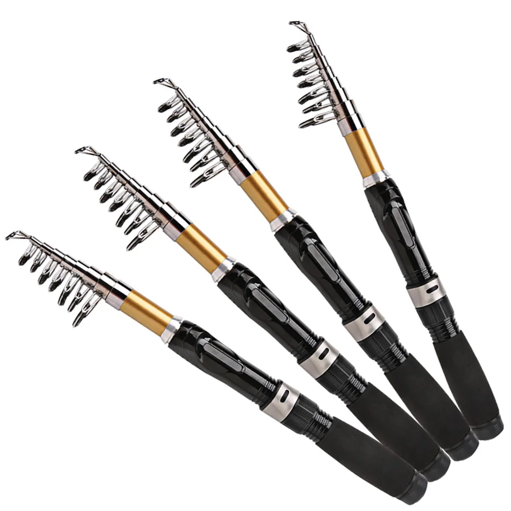 Juego de cañas de pescar telescópicas de 1,5-2,1 m serie DC1000/2000/3000 carrete de pescado giratorio con línea de pesca aparejos de caña de pescar de trucha al aire libre - imagen 2