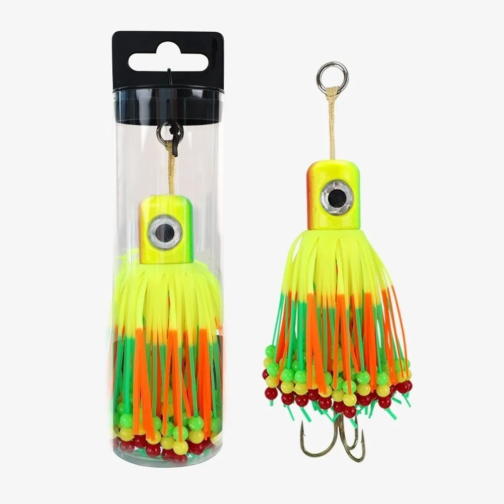 100g peso Cronk Tairubber señuelo Material de goma 150g peso anzuelos Teaser diseño cebo Artificial cebo de pesca Artificial - imagen 5