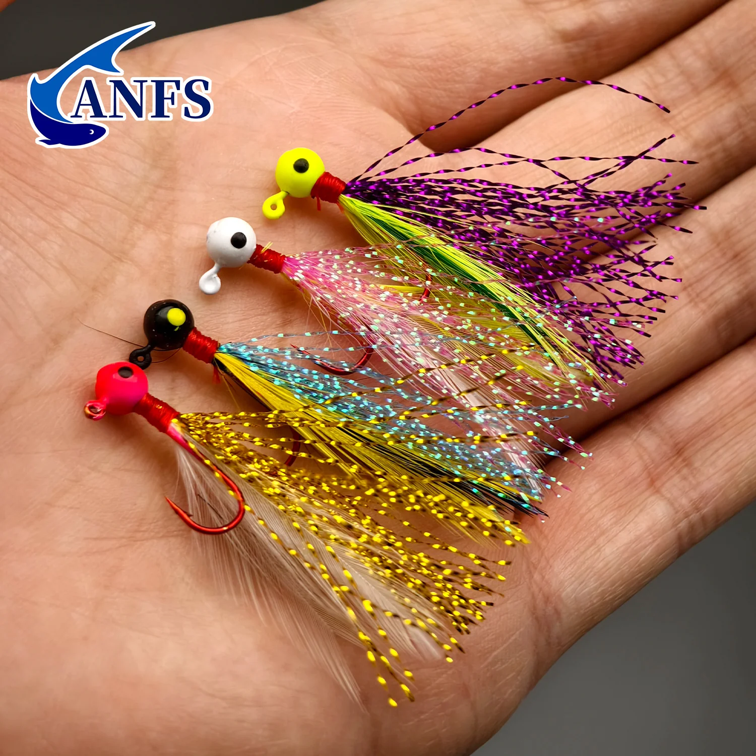 ANFS Jig Head con Ojos Realistas – Señuelos de Pesca - imagen 4