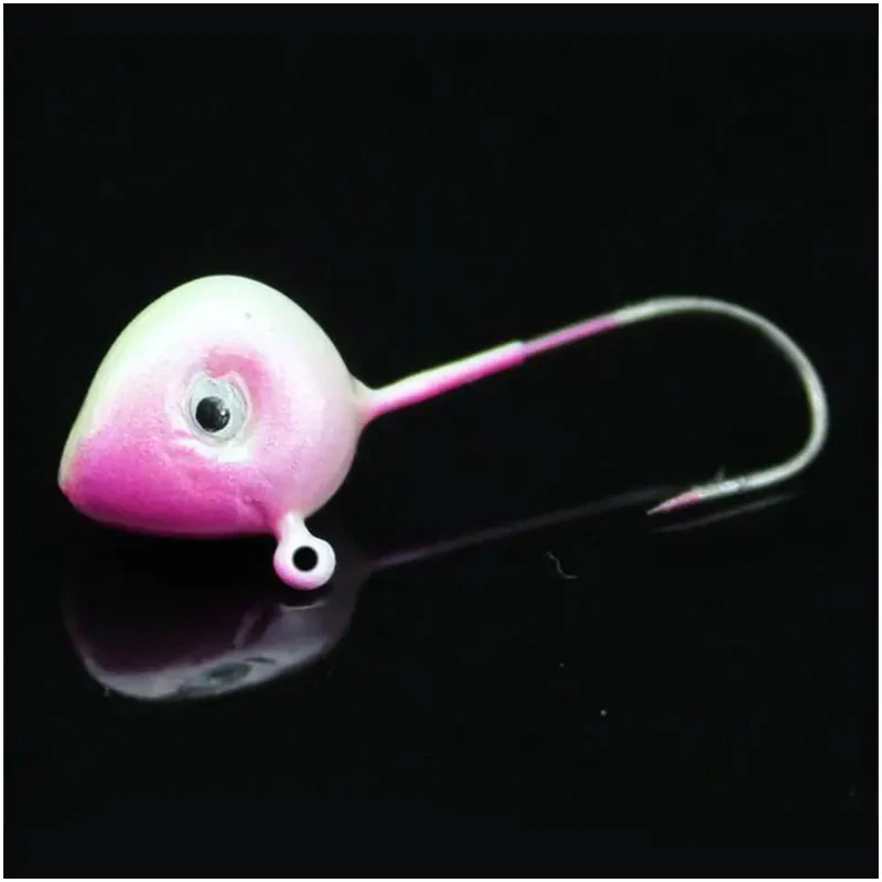 WEIHE 10 Uds 1g/2g/3g/4g/5g/0,5g anzuelos de pesca con cabezales de anzuelo pequeños en forma de pez de acero al carbono - imagen 5