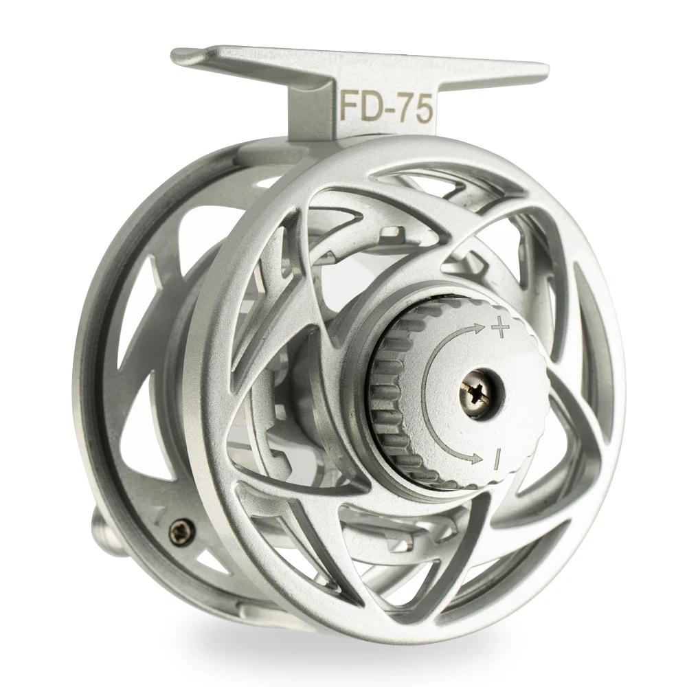 Carrete de pesca con mosca HERCULES, carrete de pesca con mosca de aleación de aluminio de 3/4/5/6 WT con botón de liberación, aparejos de pesca de diámetro 75,/85 - imagen 2