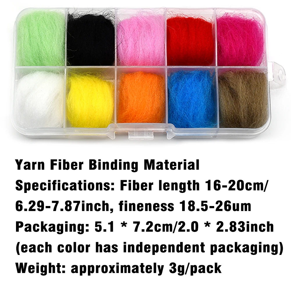 MNFT hilo de huevo para atar moscas de pesca, Material Glo Bug Sculpin, 11 colores disponibles - imagen 4