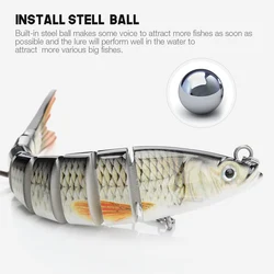 Isca Crankbait 13.5cm 19g – Multiarticulado hundido para lubina